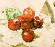Demuth, Charles Still Life with Apples and a Green Glass oil on canvas